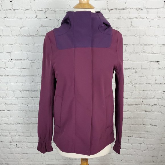 LULULEMON Studio Softshell Rain Jacket Plum Deep Zinfandel Purple - Picture 4 of 11